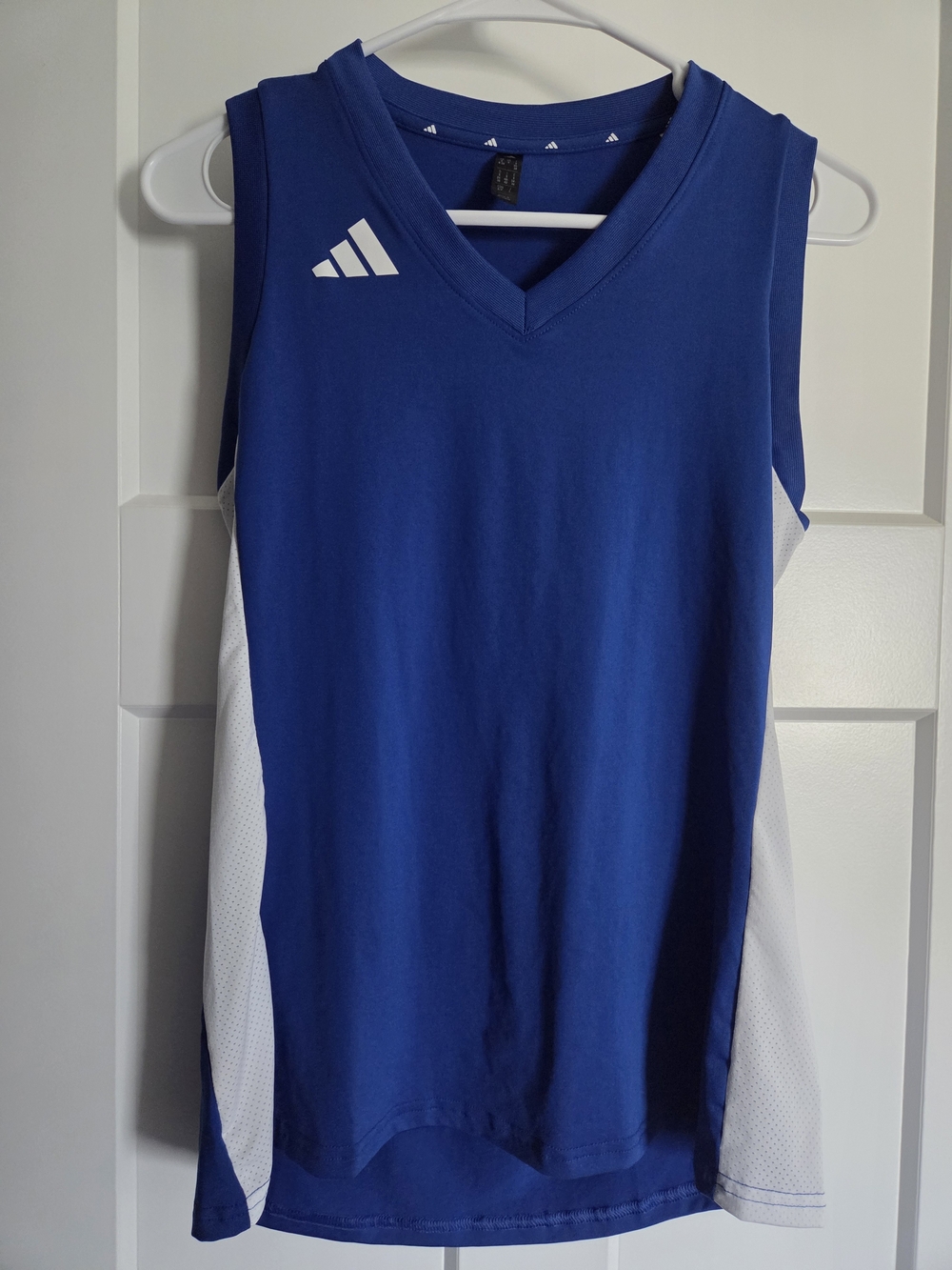 Adidas Blue & White Sleeveless Jersey